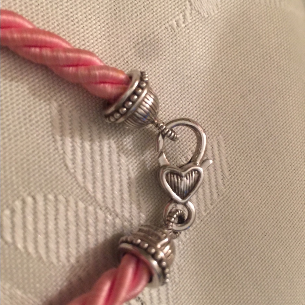 JUDITH RIPKA 925 CZ Pink Heart Necklace - Picture 7 of 7